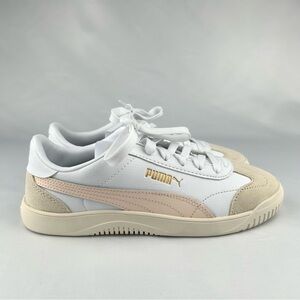 Puma 5v5 Sneakers – Women’s 6.5 – Casual Everyday Shoes – Pink, White, Ivory